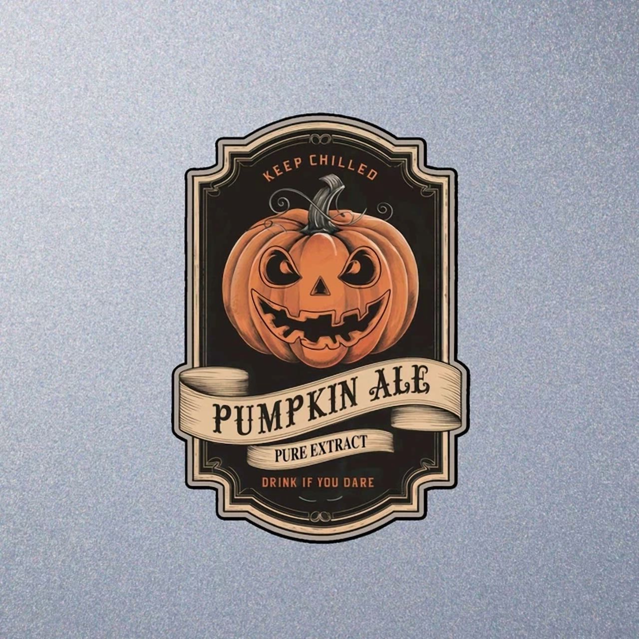 Hal Sticker DOPASTICKER Pumpkin Ale Hal.Low.Een Car Sticker, Water Bottle, Laptop ...