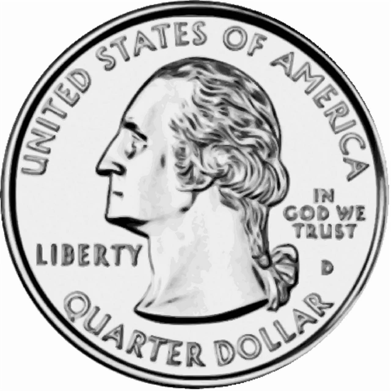 Sticker Coin Quarters DOPASTICKER Quarter Sticker, Coin Collector Money Currency Phone Decal ...
