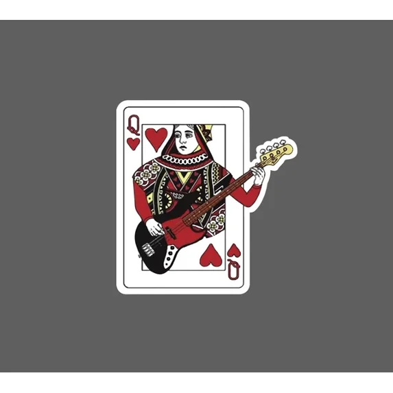 DOPASTICKER Queen Card Sticker Guitar Card Music Band Sticker Phone ...