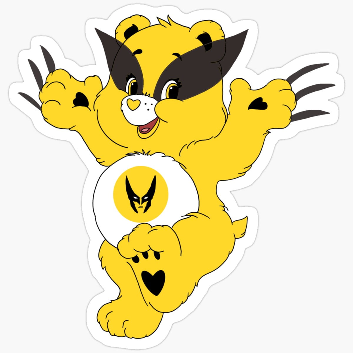 DOPASTICKER Razor Bear Sticker Waterproof Sticker For Water Bottles ...