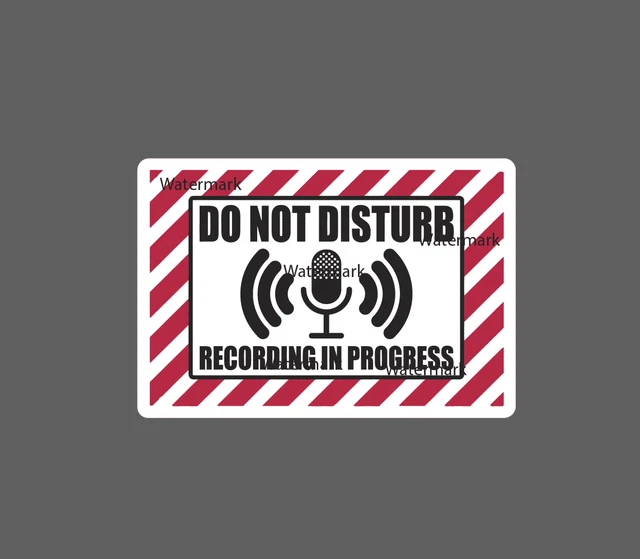 DOPASTICKER Recording Sticker Microphone Sticker Phone Sticker, Latop ...