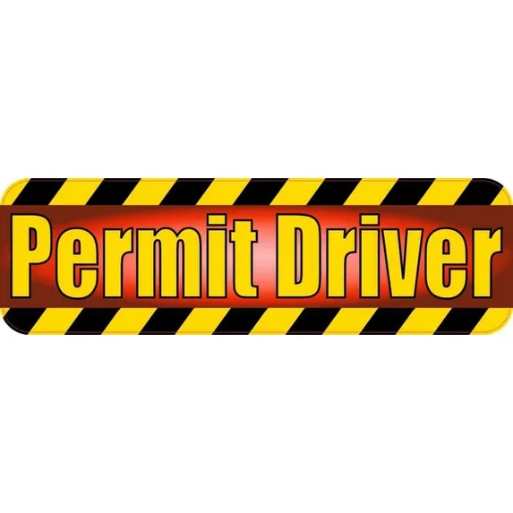 DOPASTICKER Red Fade Permit Driver Sticker Truck Sticker Phone Sticker ...