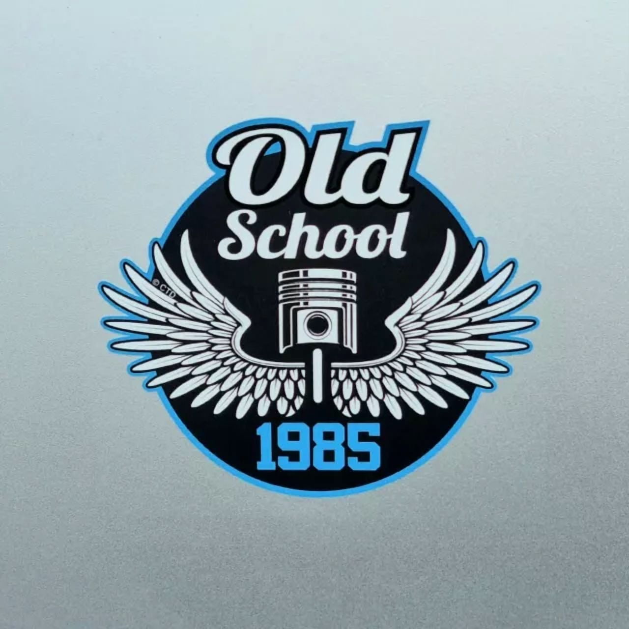 DOPASTICKER Retro Old School With Wings 1985 Year Dated Sticker For Car ...