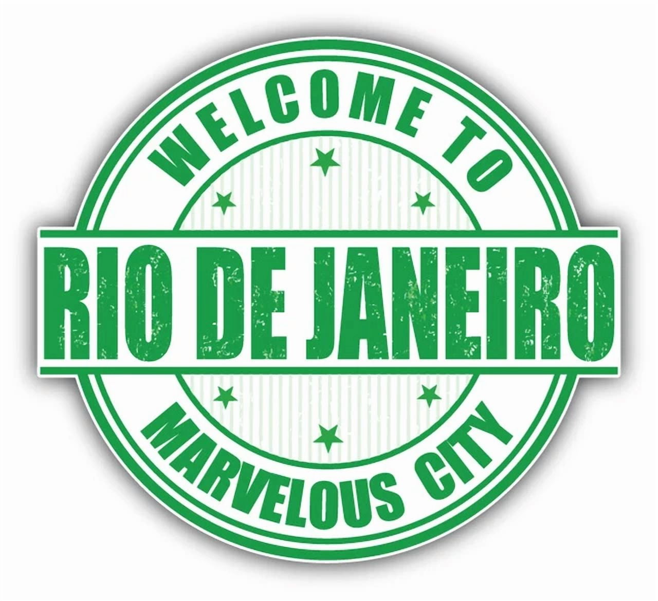 DOPASTICKER Rio De Janeiro Marvelous City Grunge Travel Sticker Decal ...