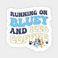 DOPASTICKER Running On Bluey-V1 And Iced Coffee Decorative Laptop ...