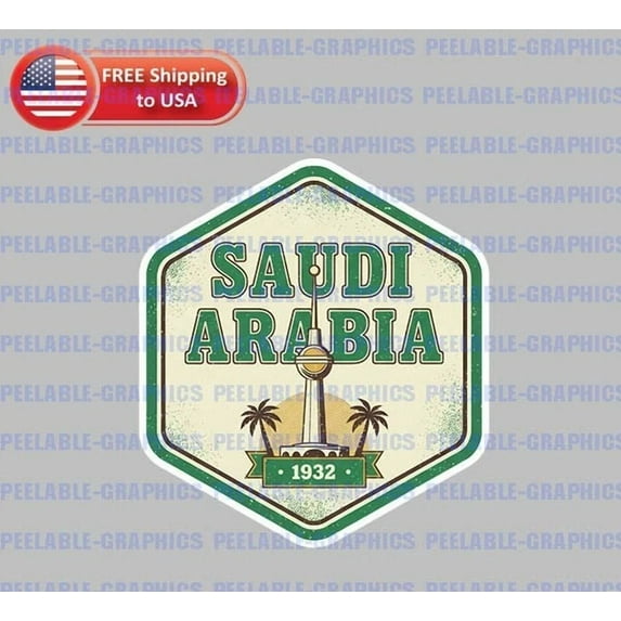 DOPASTICKER Saudi Arabia Country Souvenir Sticker Travel Luggage ...
