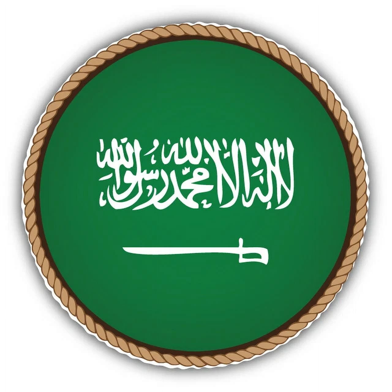 DOPASTICKER Saudi Arabia Flag Seal Sticker Decal Phone Decal Water ...