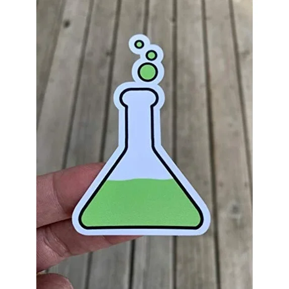 DOPASTICKER Science Beaker Sticker Phone Decal Water Bottle Stickers ...