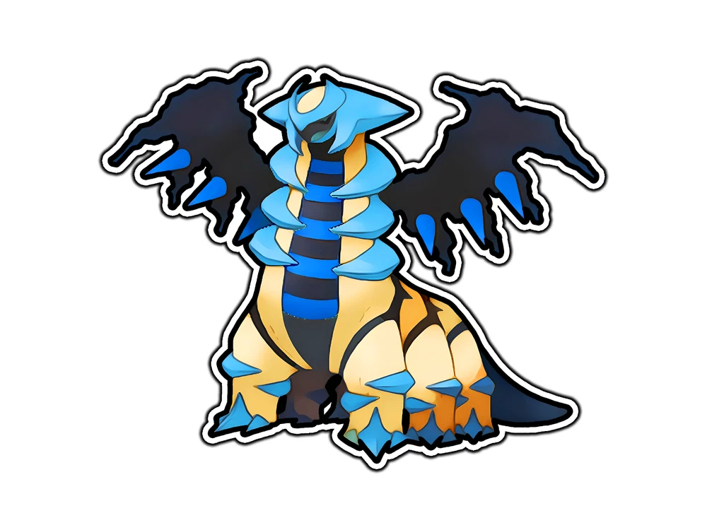 Sticker Aecb DOPASTICKER Shiny Giratina Altered Sticker Decal Phone Decal Water ...
