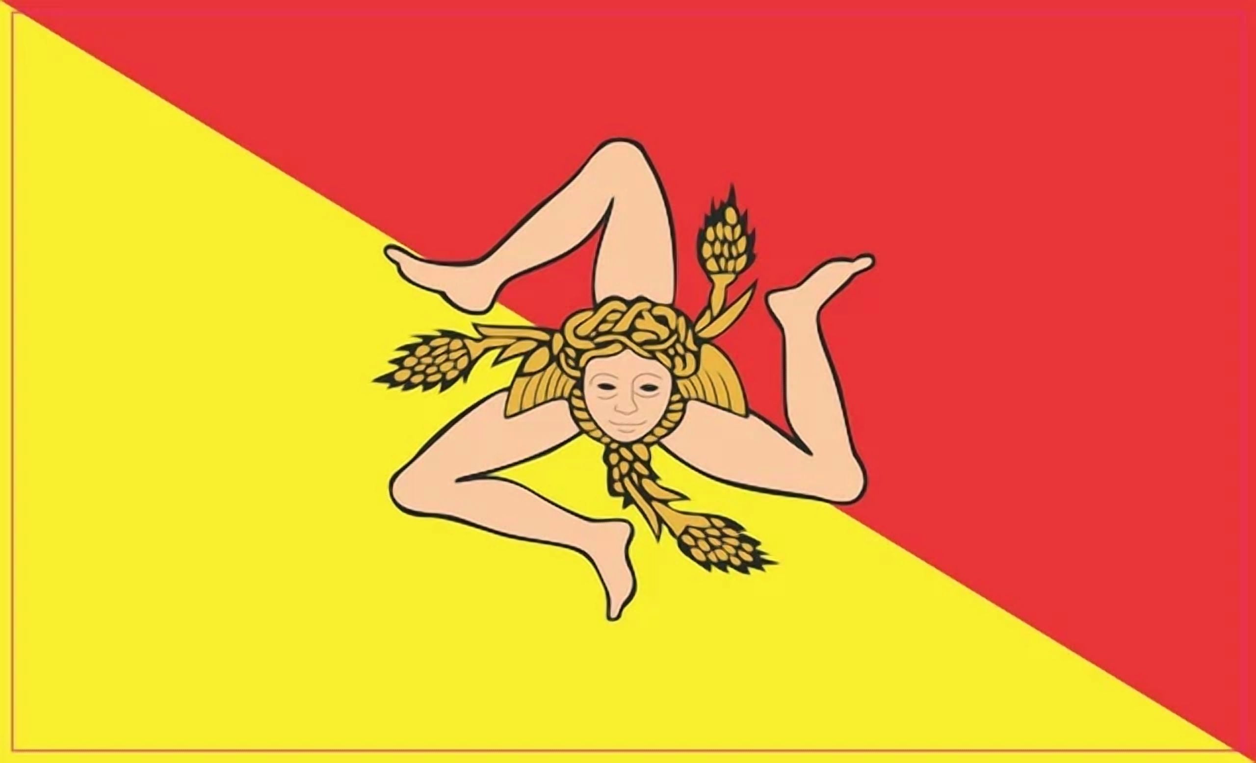 DOPASTICKER Sicily Flag Sticker Italy Stickers Car Door Truck Flags dopasticker-sicily-flag-sticker-italy-stickers-car-door-truck-flags