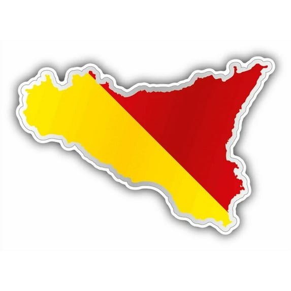 DOPASTICKER Sicily Map Flag Sticker Decal Phone Decal Water Bottle dopasticker-sicily-map-flag-sticker-decal-phone-decal-water-bottle