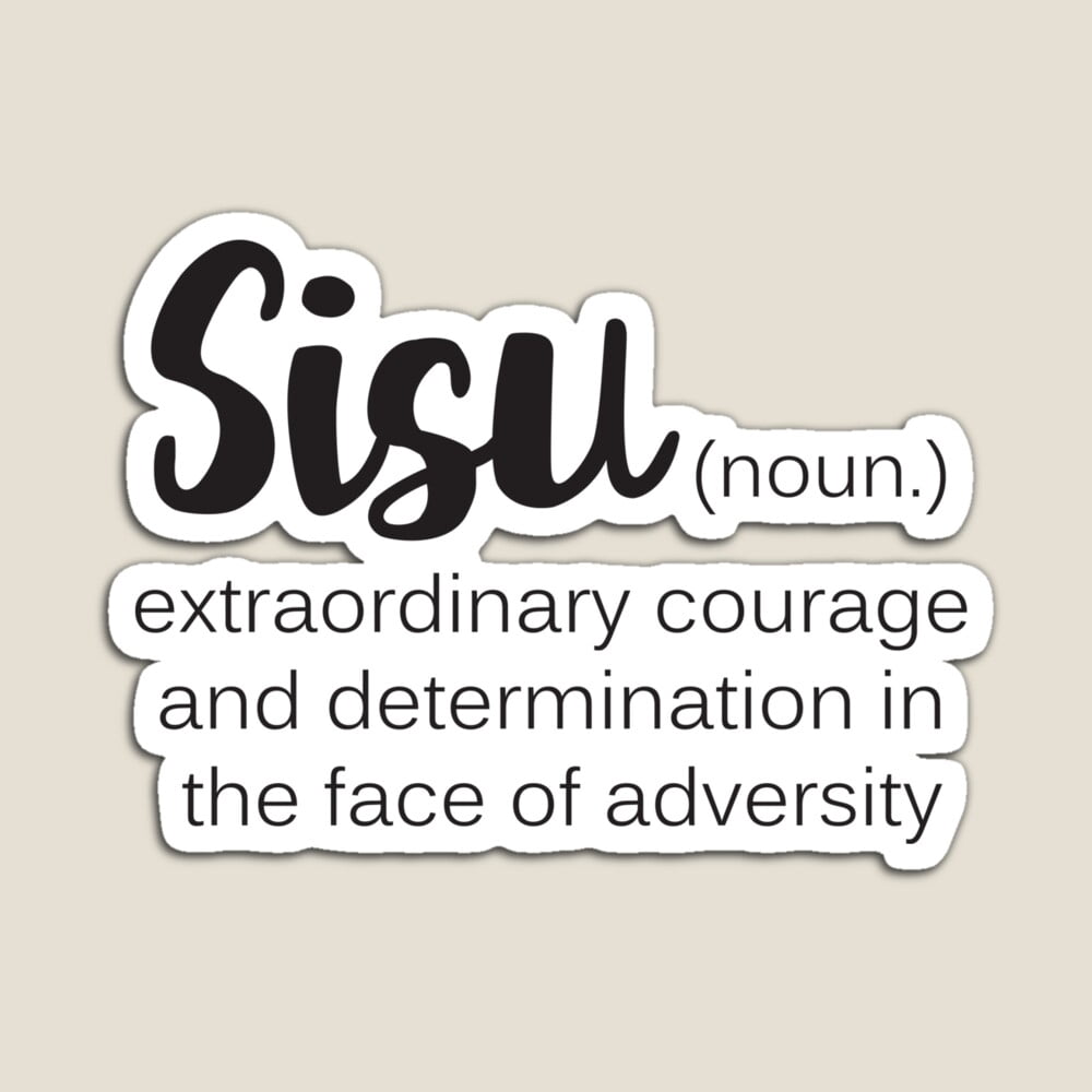 Determination Sticker DOPASTICKER Sisu Word Definition Courage Determination Sticker ...