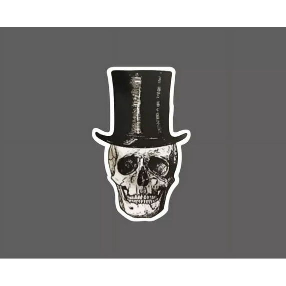 DOPASTICKER Skull Top Hat Sticker Dead Sticker Phone Sticker, Latop ...