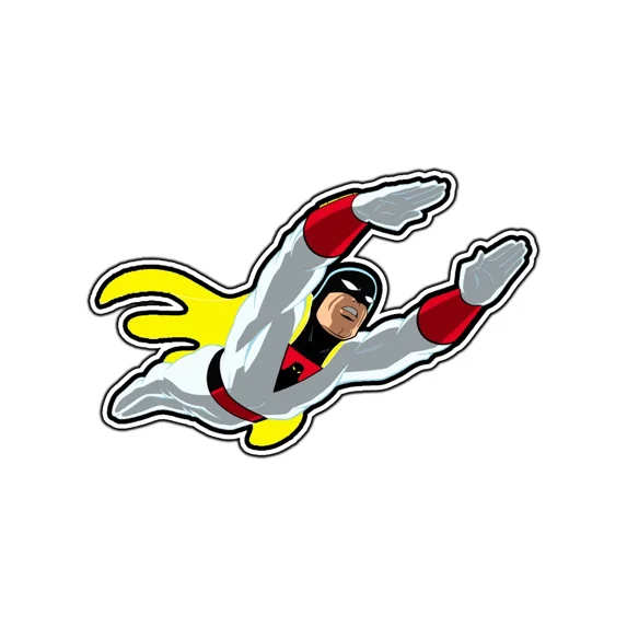 DOPASTICKER Space Ghost Flying Sticker Decal Phone Decal Water Bottle ...