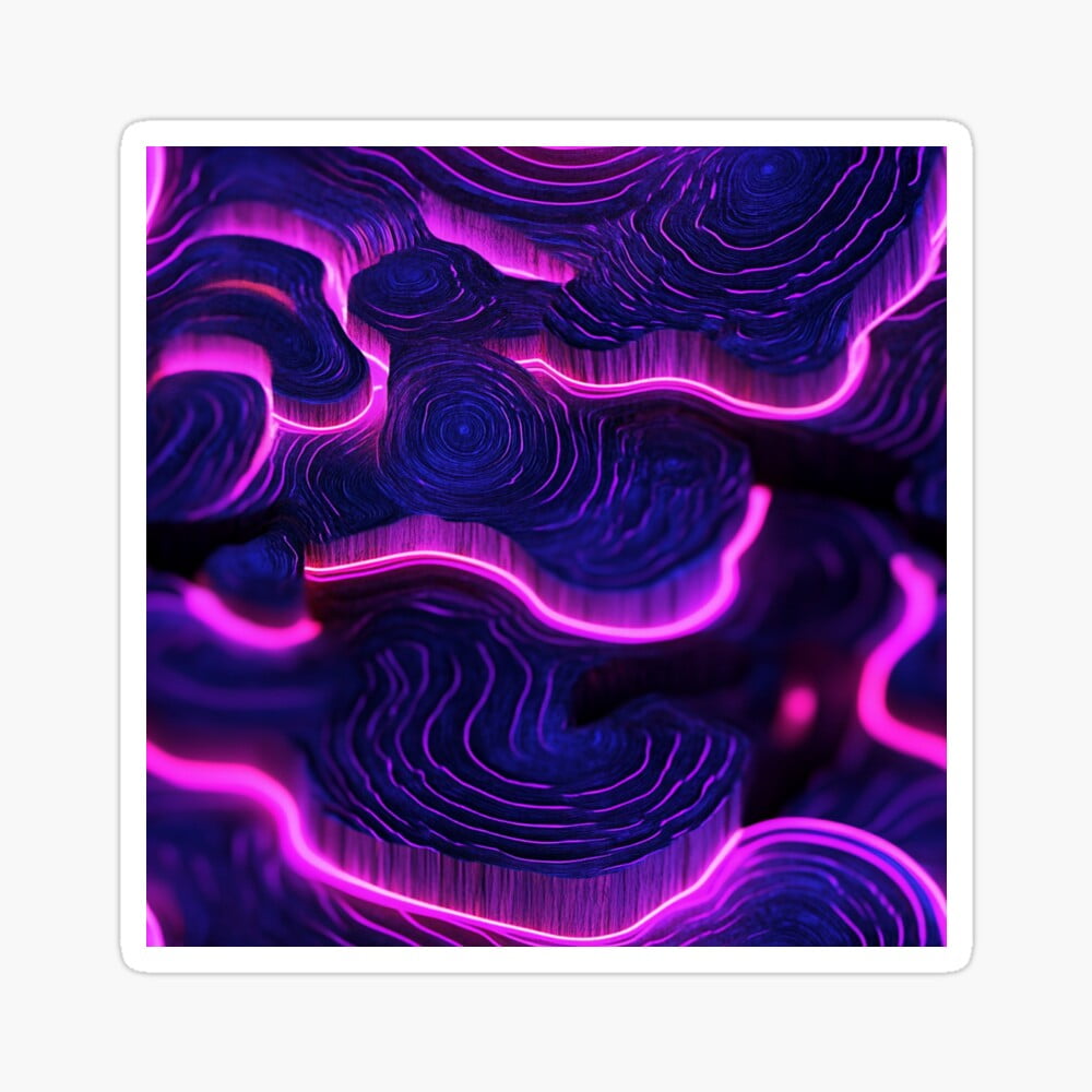 DOPASTICKER Spiral Bioluminescent Energy Sticker Decorative Laptop ...