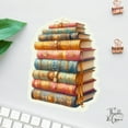 DOPASTICKER Stack Of Books Sticker, Teacher Sticker, Librarian, Book ...