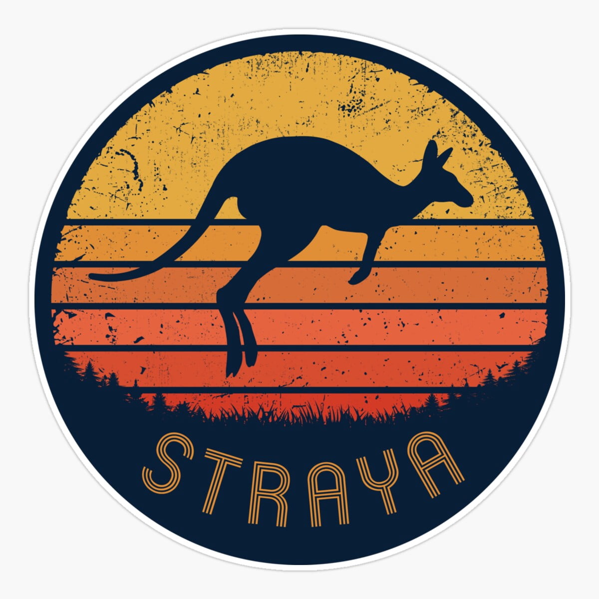DOPASTICKER Straya Sticker, Phone Sticker Car Stickers, Birthday Gift ...