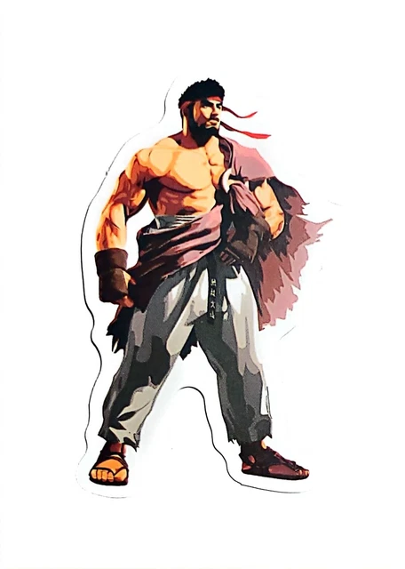 DOPASTICKER Street Fighter Ryu Anime Manga Cartoon Video Game Sticker ...