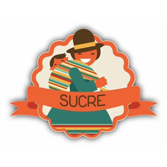 Sucre Sticker DOPASTICKER Sucre Bolivia World City Travel Badge Sticker Decal Phone ...