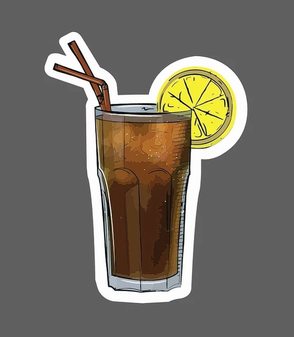 DOPASTICKER Sweet Tea Sticker Fresh Lemon Sticker Phone Sticker, Latop ...