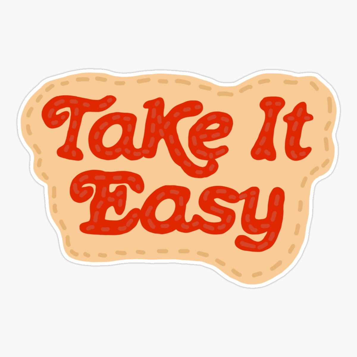 Go Easy Sticker DOPASTICKER Take It Easy Sticker, Phone Sticker Car Stickers, Birthday ...