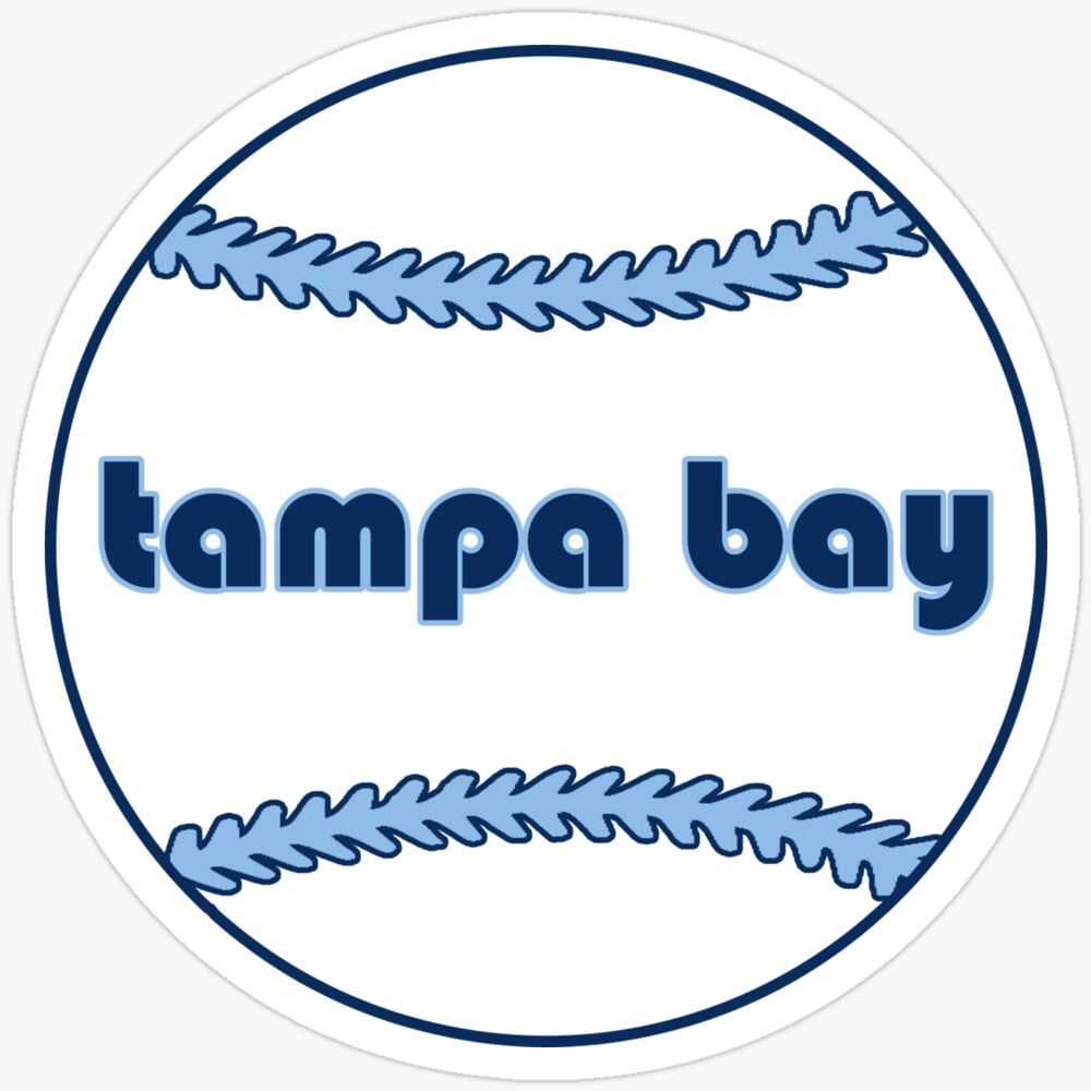 DOPASTICKER Tampa Bay Retro Throwback Baseball - Phone Stickers ...