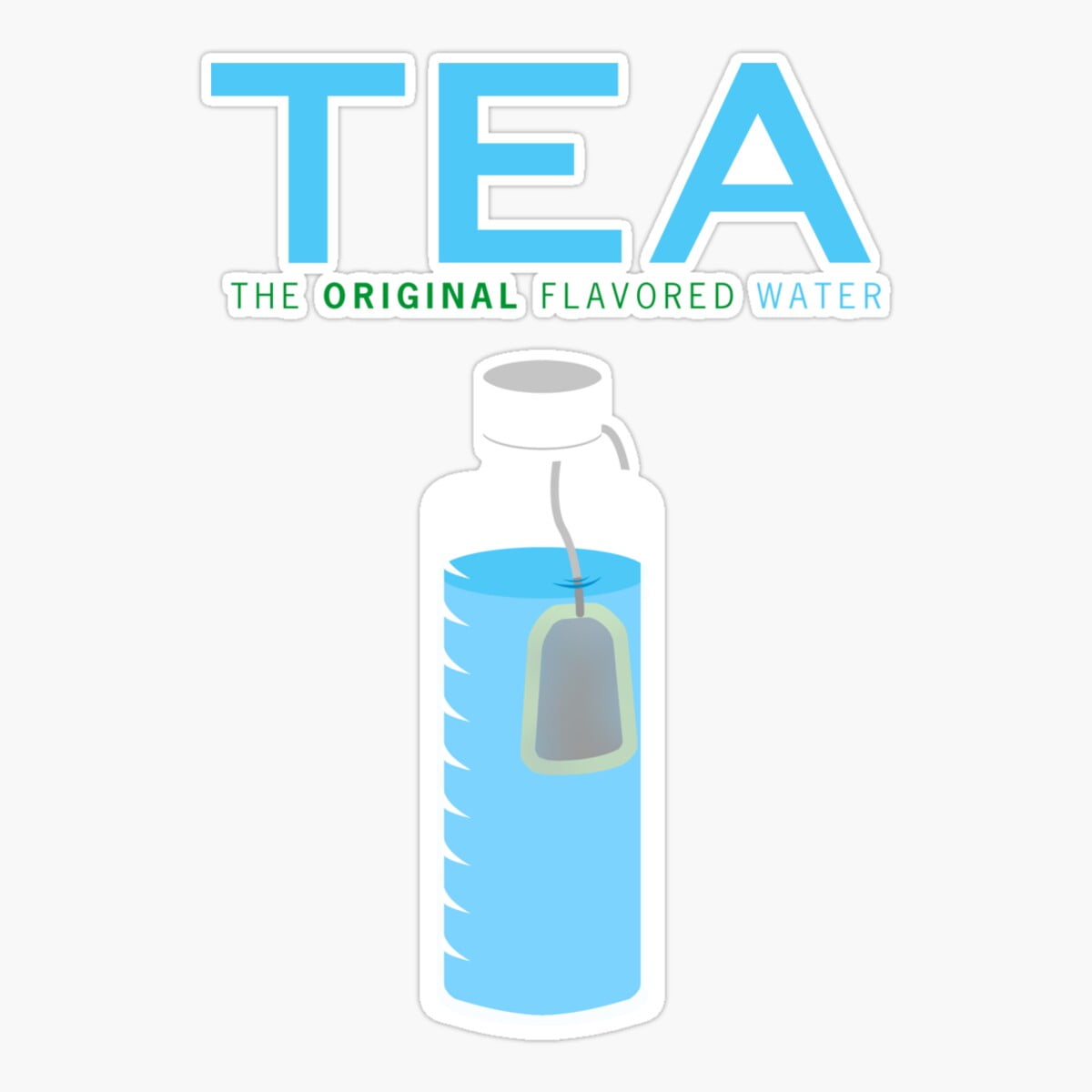 DOPASTICKER Tea The Original Flavored Water Sticker, Phone Sticker Car ...