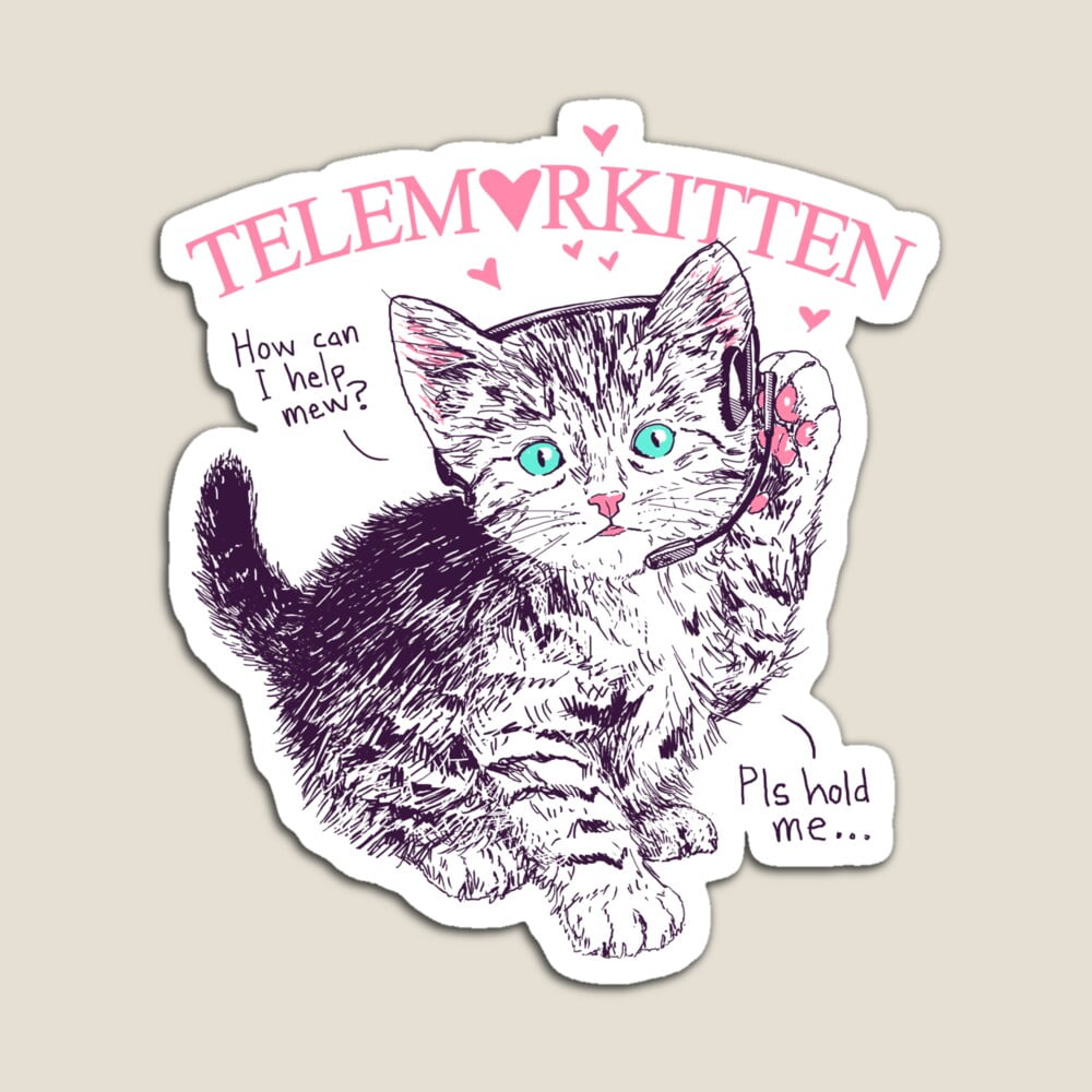 DOPASTICKER Telemarkitten Sticker - 2911 Hot Trending Stickers Phone ...