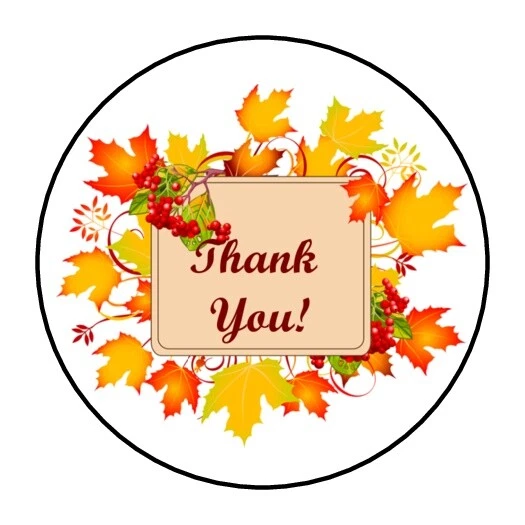 DOPASTICKER Thank You Envelope Seals Labels Stickers Fall Autumn Phone ...