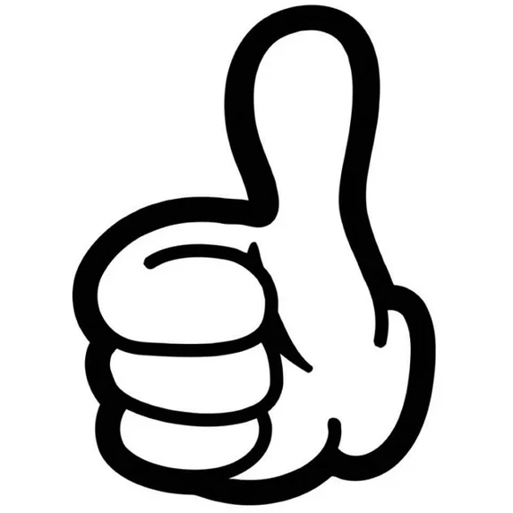 DOPASTICKER Thumbs Up Hard Hat Sticker Lunch Box Sticker Phone Decal ...