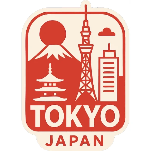 DOPASTICKER Tokyo Sticker Decal City Skyline Landmark Design Phone ...