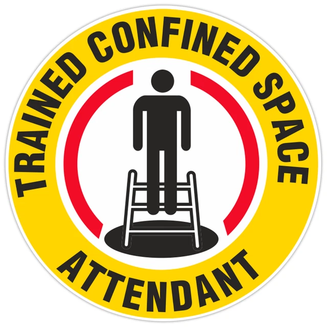 DOPASTICKER Trained Confined Space Attendant Sticker Military Soldier ...