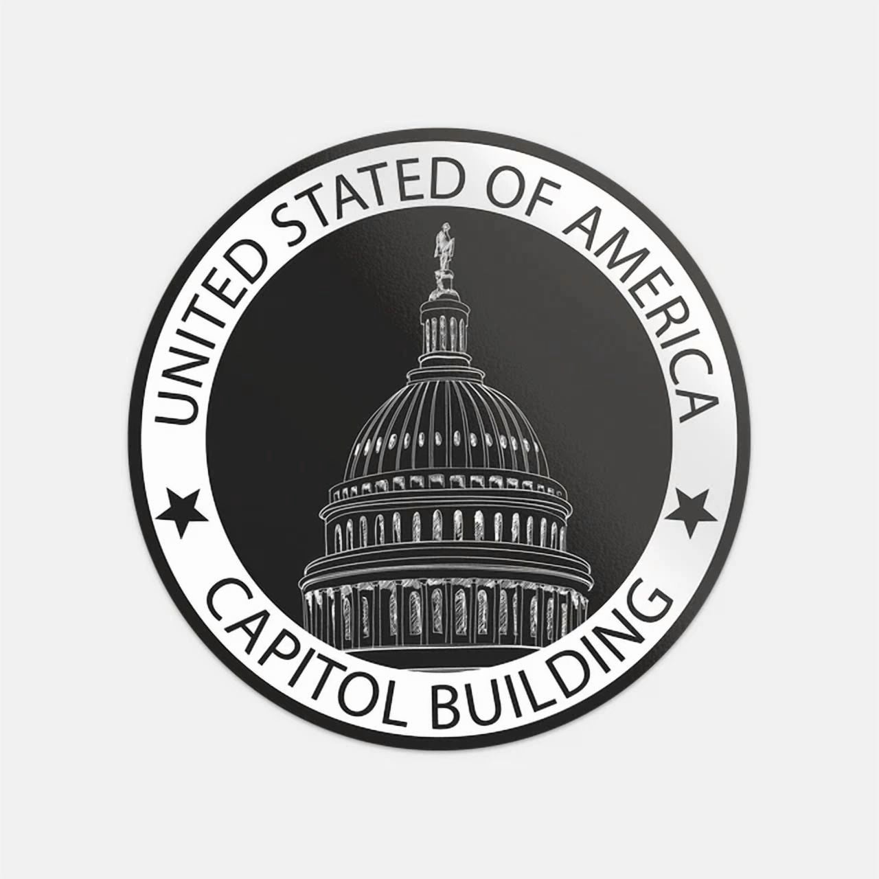 DOPASTICKER United States Of America Capitol Building Sticker Phone ...