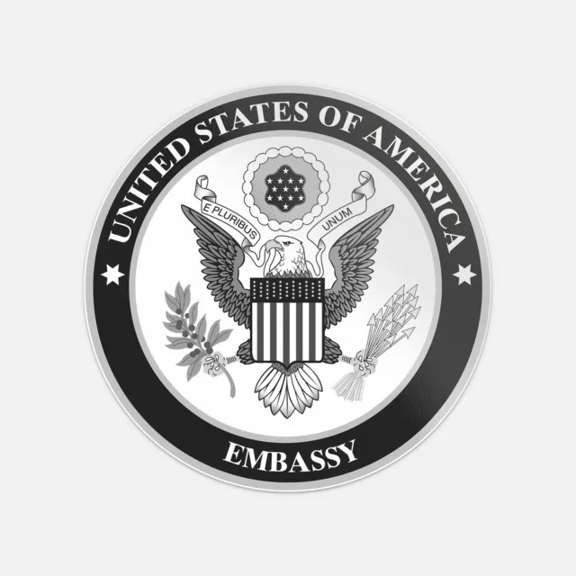 DOPASTICKER United States Of America Embassy Seal Sticker Decal Phone ...