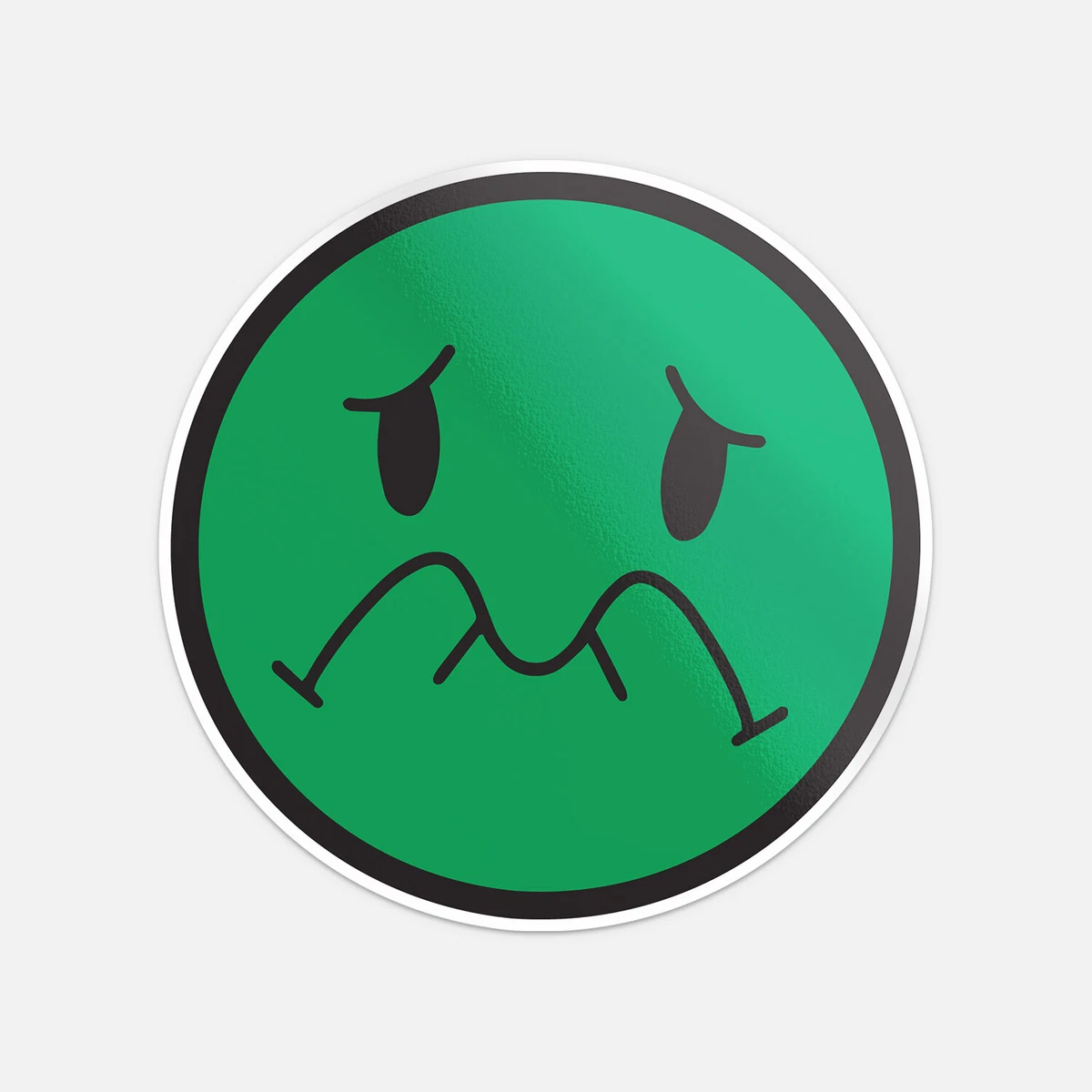 DOPASTICKER Upset Emoticon Car Bumper Sticker Decal Waterproof Sticker ...