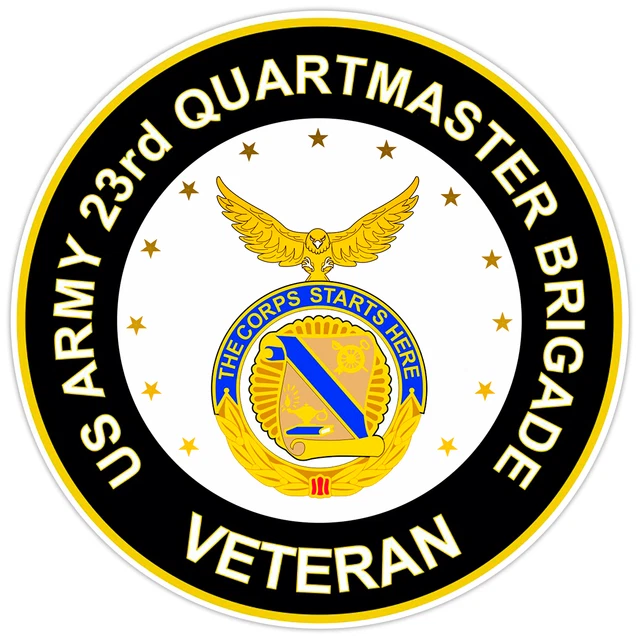 DOPASTICKER Us Army 23Rd Quartermaster Brigade Veteran Sticker Military