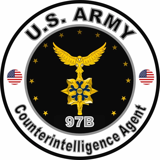 MOS 97B Counterintelligence Agent US Army Vinyl Sticker – Durable & Bubble-Free