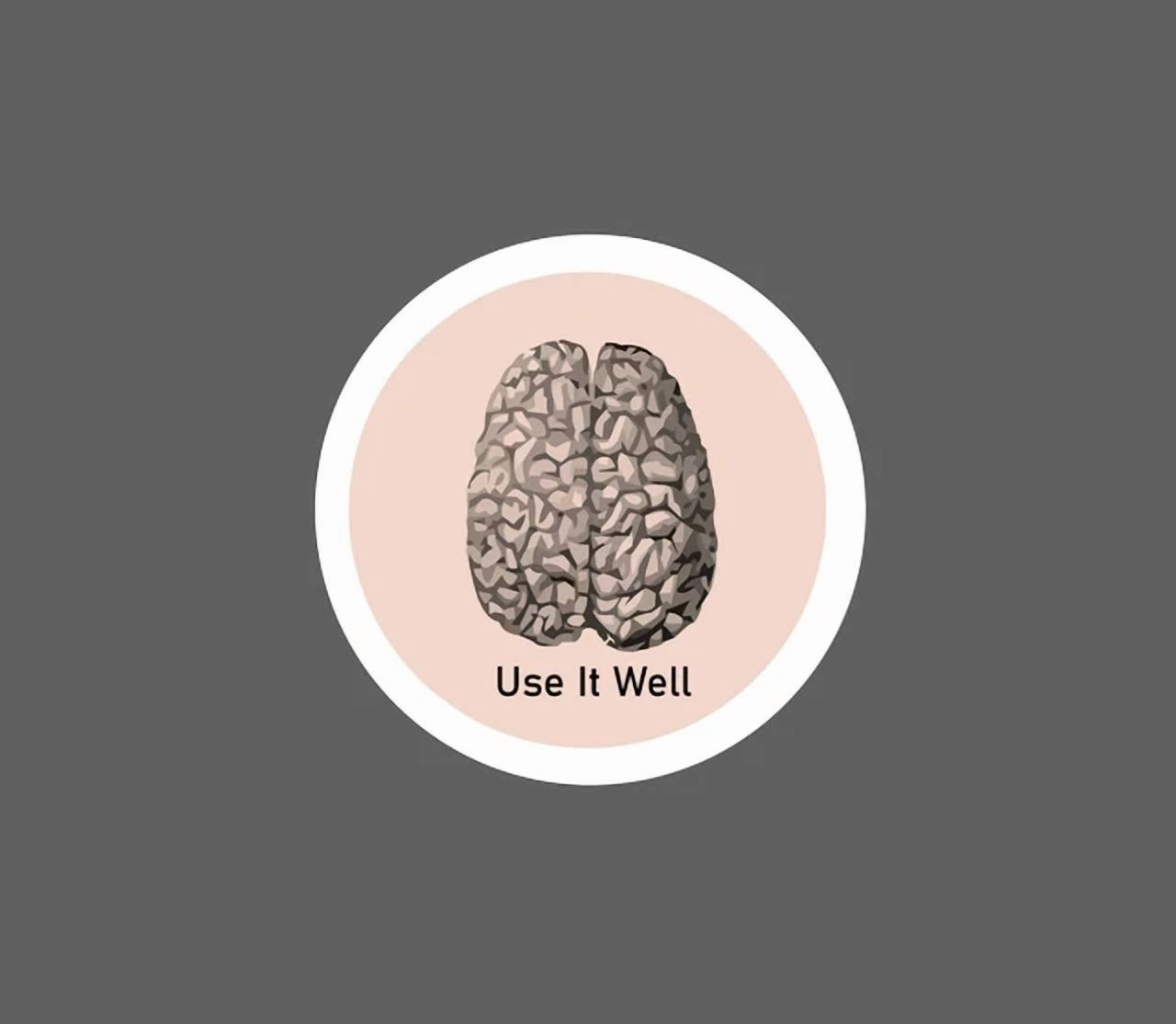 DOPASTICKER Use It Well Sticker Brain Mind Smart Business School ...