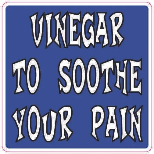 DOPASTICKER Vinegar To Soothe Your Pain Stickers Label Sticker Phone ...