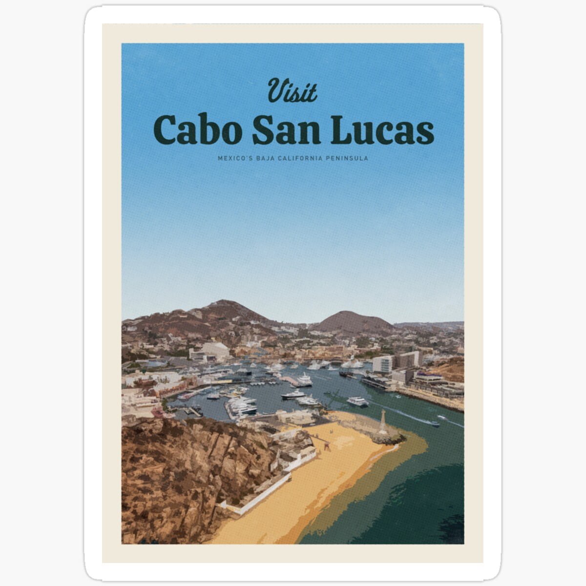 DOPASTICKER Visit Cabo San Lucas Sticker Waterproof Sticker For Water ...