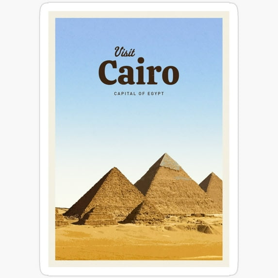 DOPASTICKER Visit Cairo Sticker, Best Birthday Gifts Phone Sticker ...