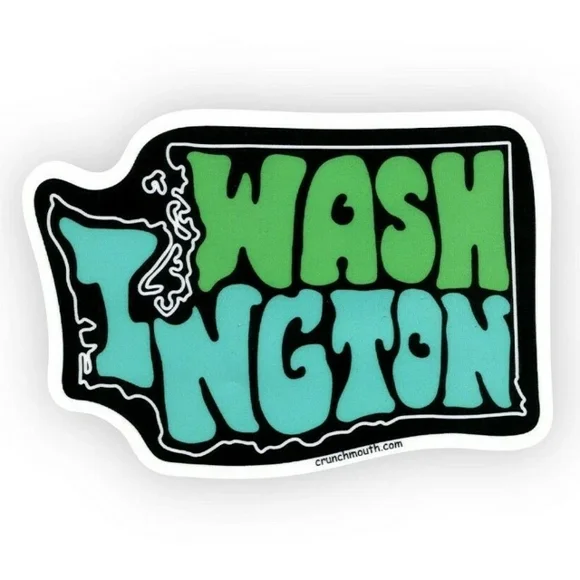 DOPASTICKER Washington State Travel Decal Car Truck Sticker Laptop Skateboard Seattle Phone Decal Water Bottle Stickers, Cars Stickers, Water Bottle Stickers For Kids