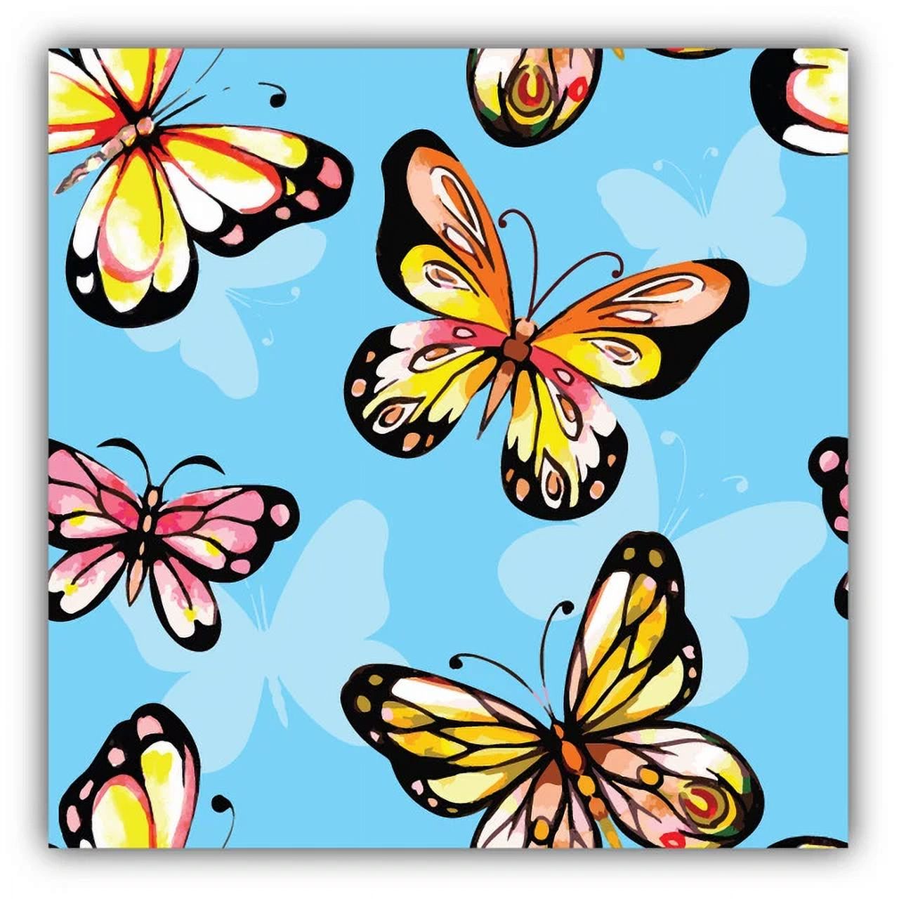 DOPASTICKER Watercolor Butterfly Pattern Sticker Decal Phone Decal ...