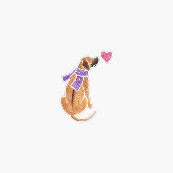 DOPASTICKER Watercolour Rhodesian Ridgeback Sticker, Phone Sticker Car ...