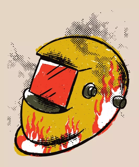 DOPASTICKER Welding Sticker Headgear Welders Equipment Fire Metal Union ...
