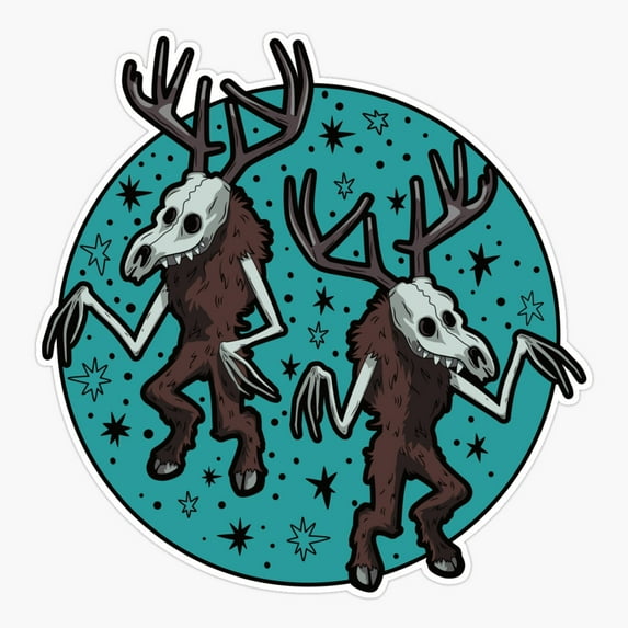 DOPASTICKER Wendigo Cryptid Green Sticker, Phone Sticker Car Sticker ...