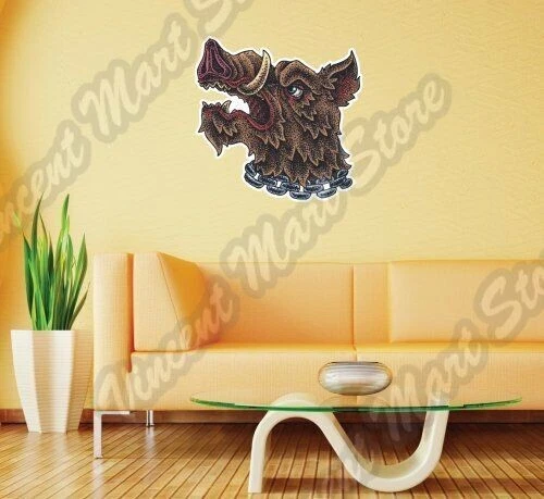 DOPASTICKER Wild Boar Head Pig Hog Hunting Animal Wall Sticker Room ...
