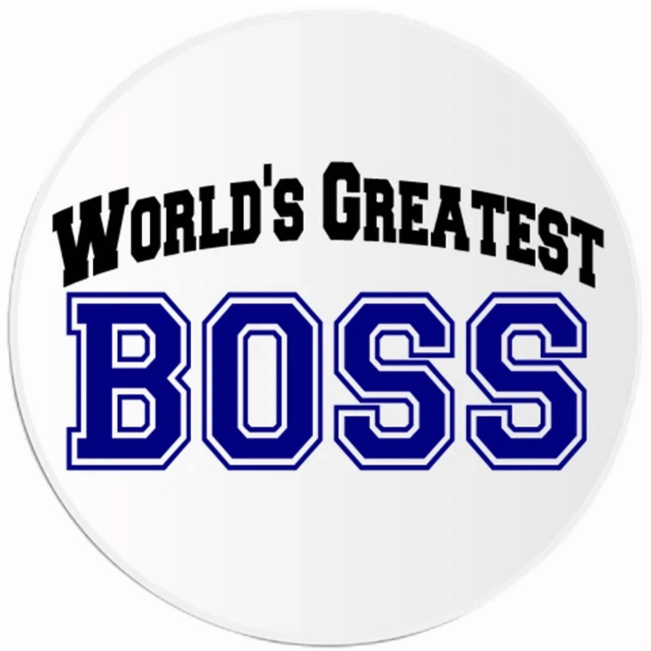 DOPASTICKER World'S Greatest Boss Sticker, Office Job Manager Phone ...