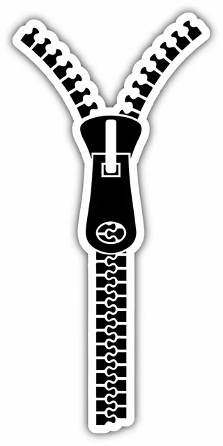 DOPASTICKER Zipper Car Window Sticker Decal Phone Decal Water Bottle ...