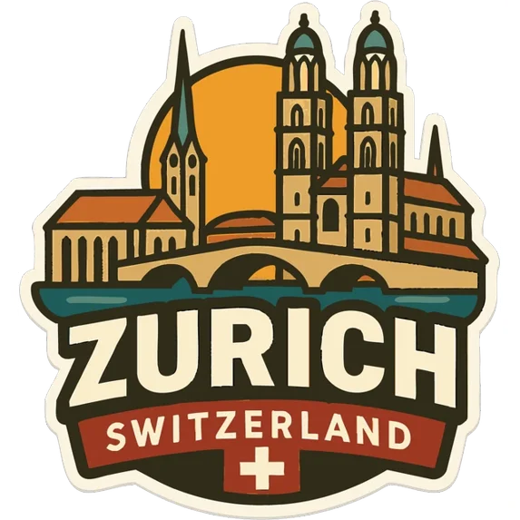 DOPASTICKER Zurich Sticker Decal City Skyline Landmark Design Phone ...